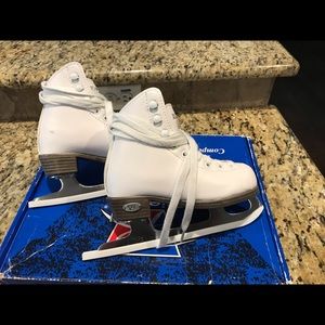 Riedell 110 white opal ice skates size 10